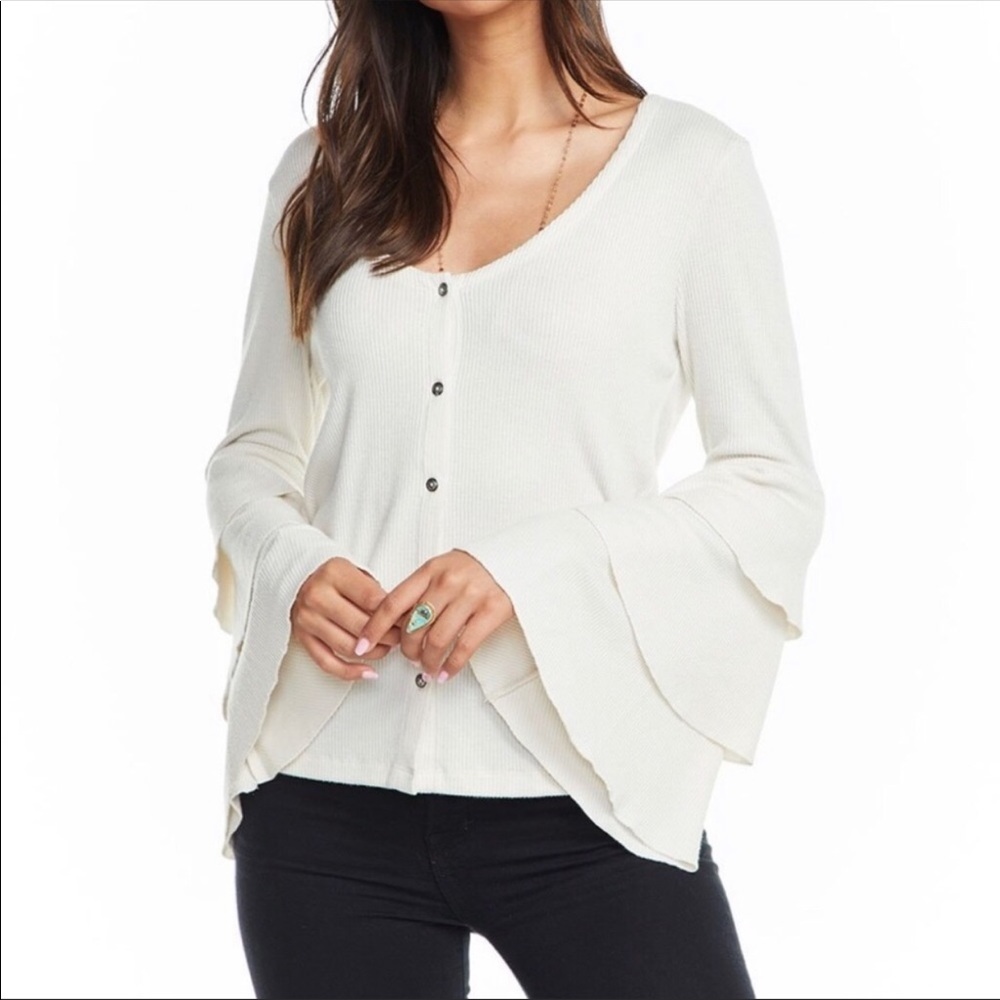 CHASER Bell Sleeve Cardigan NWT Women’s Size Medium